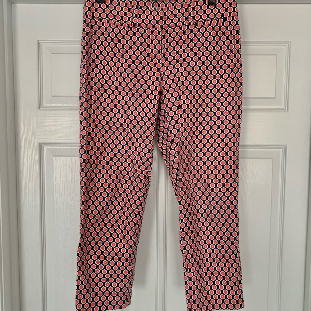 Loft Marissa Skinny Crop Coral Pants Size 4